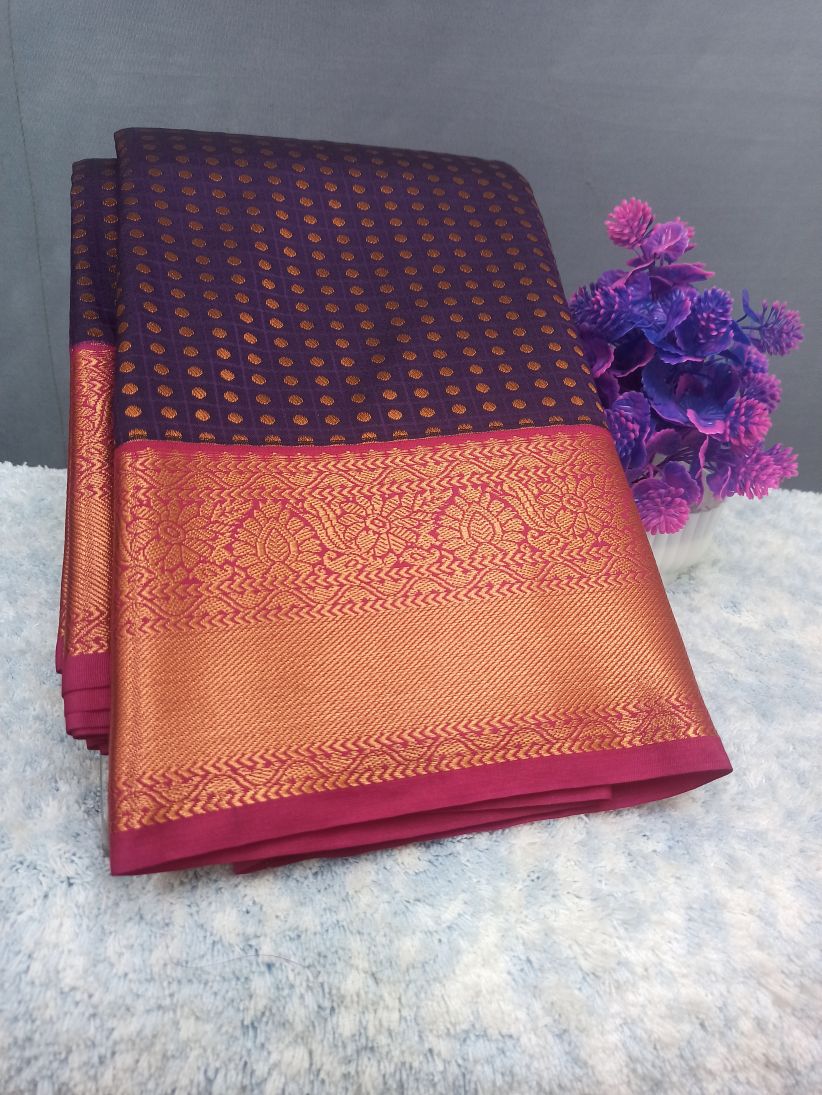 Pure kadial Silk Saree