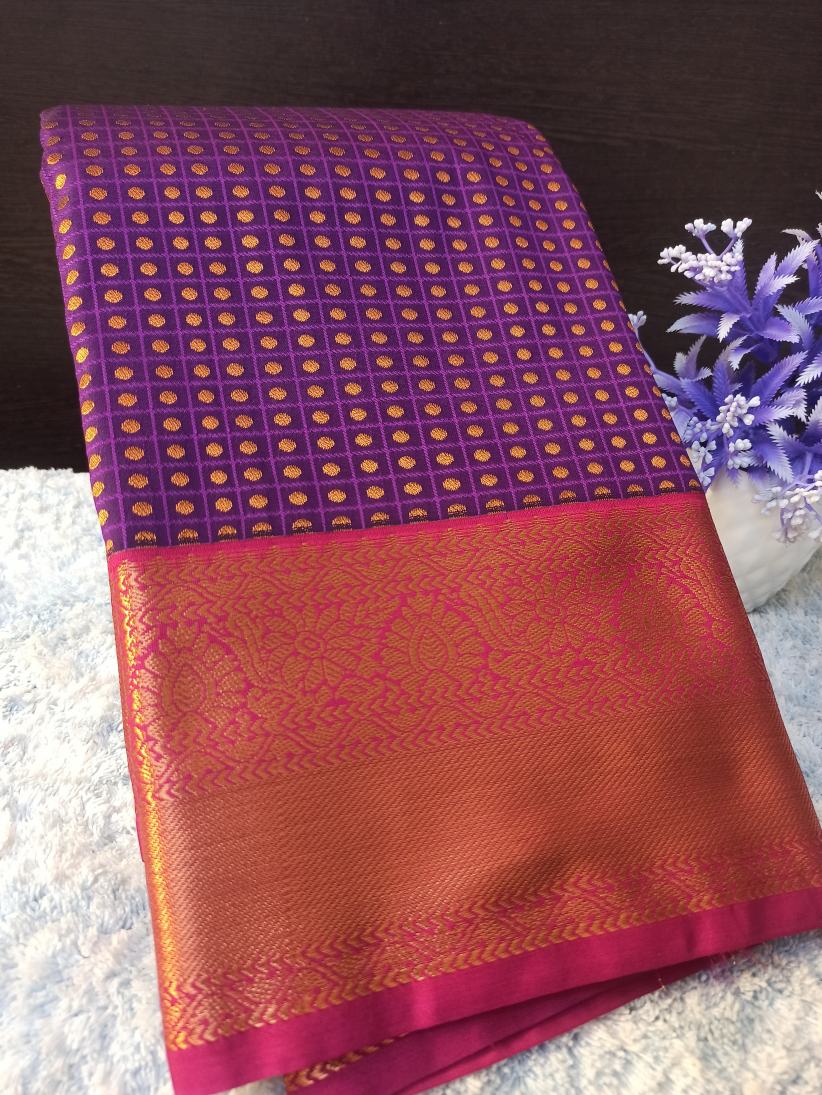 Pure kadial Silk Saree