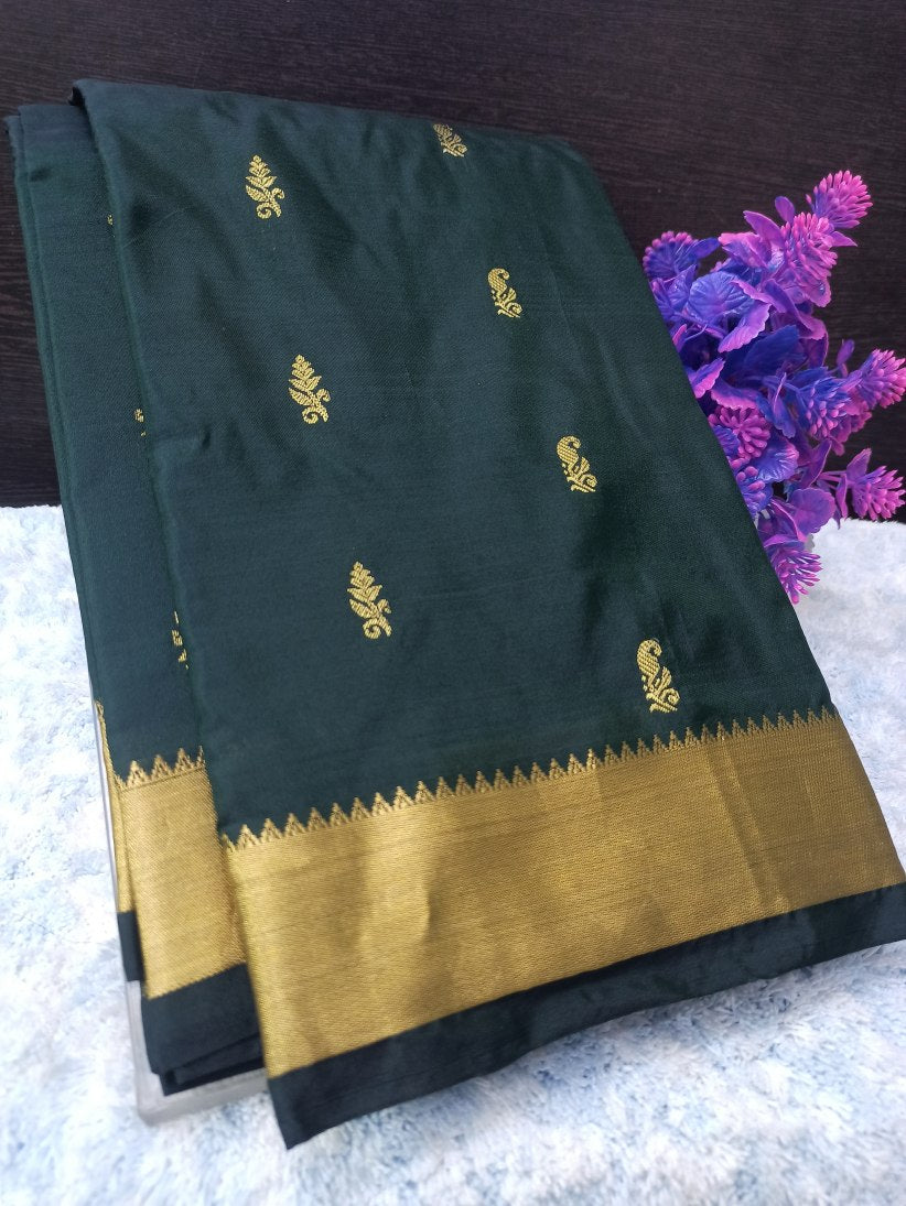 Pure kadial Silk Saree