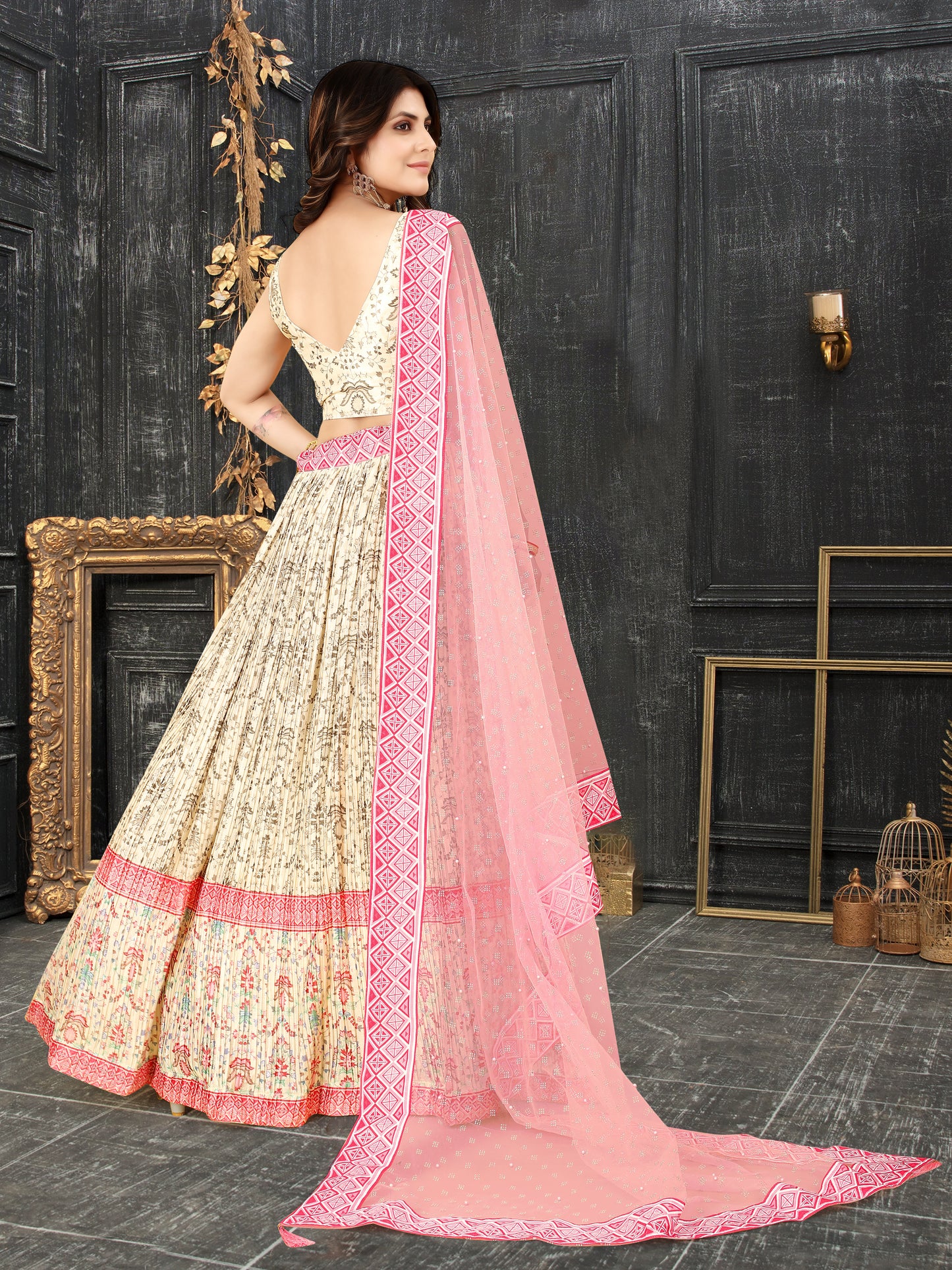 New Semi Stitiched Lehenga Choli