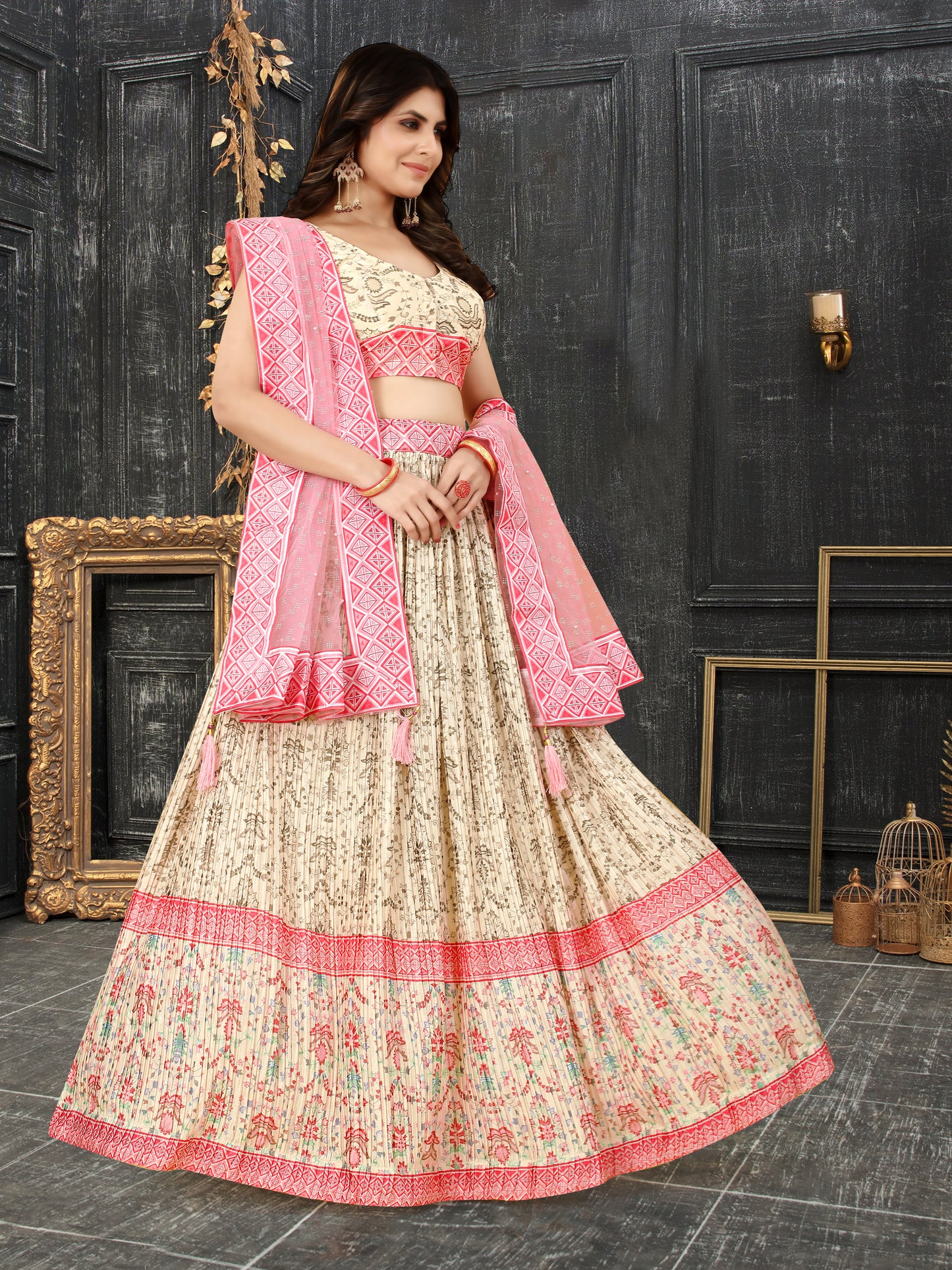 New Semi Stitiched Lehenga Choli