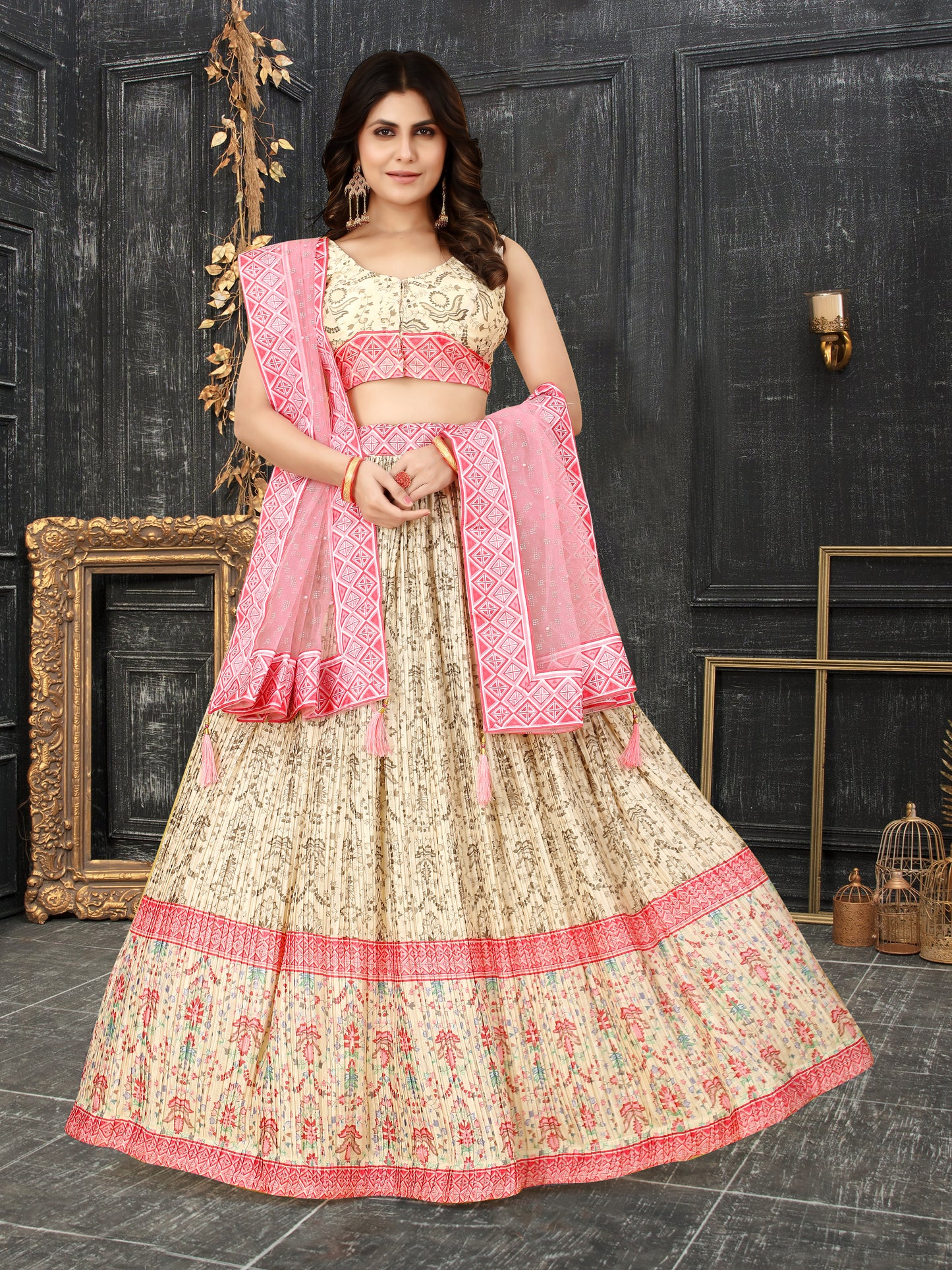 New Semi Stitiched Lehenga Choli