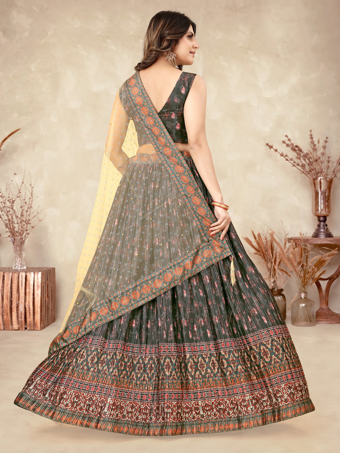 New Semi Stitiched Lehenga Choli