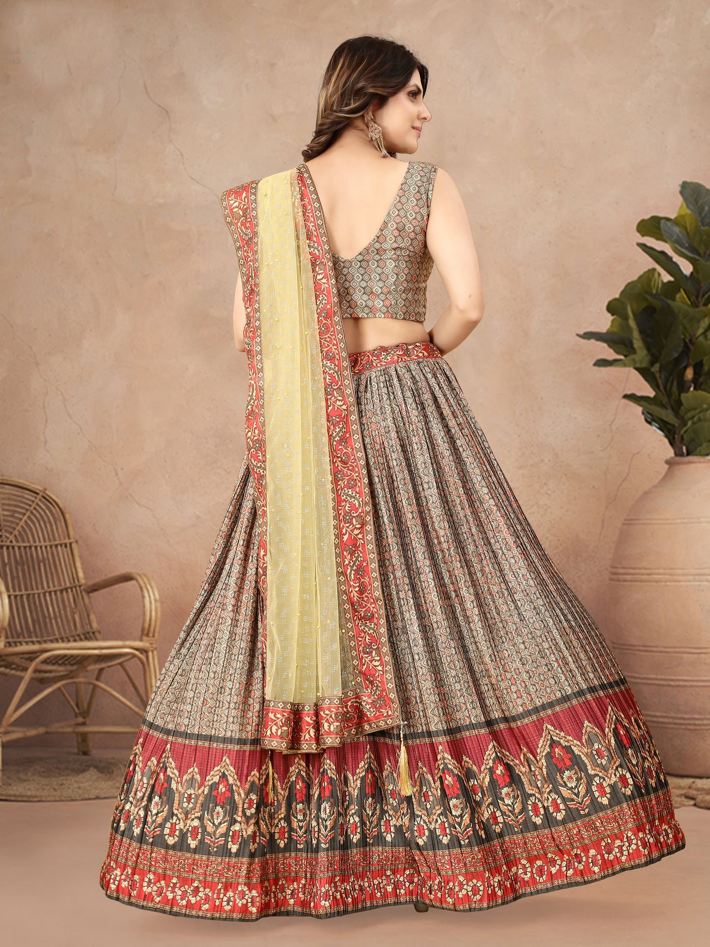 New Semi Stitiched Lehenga Choli