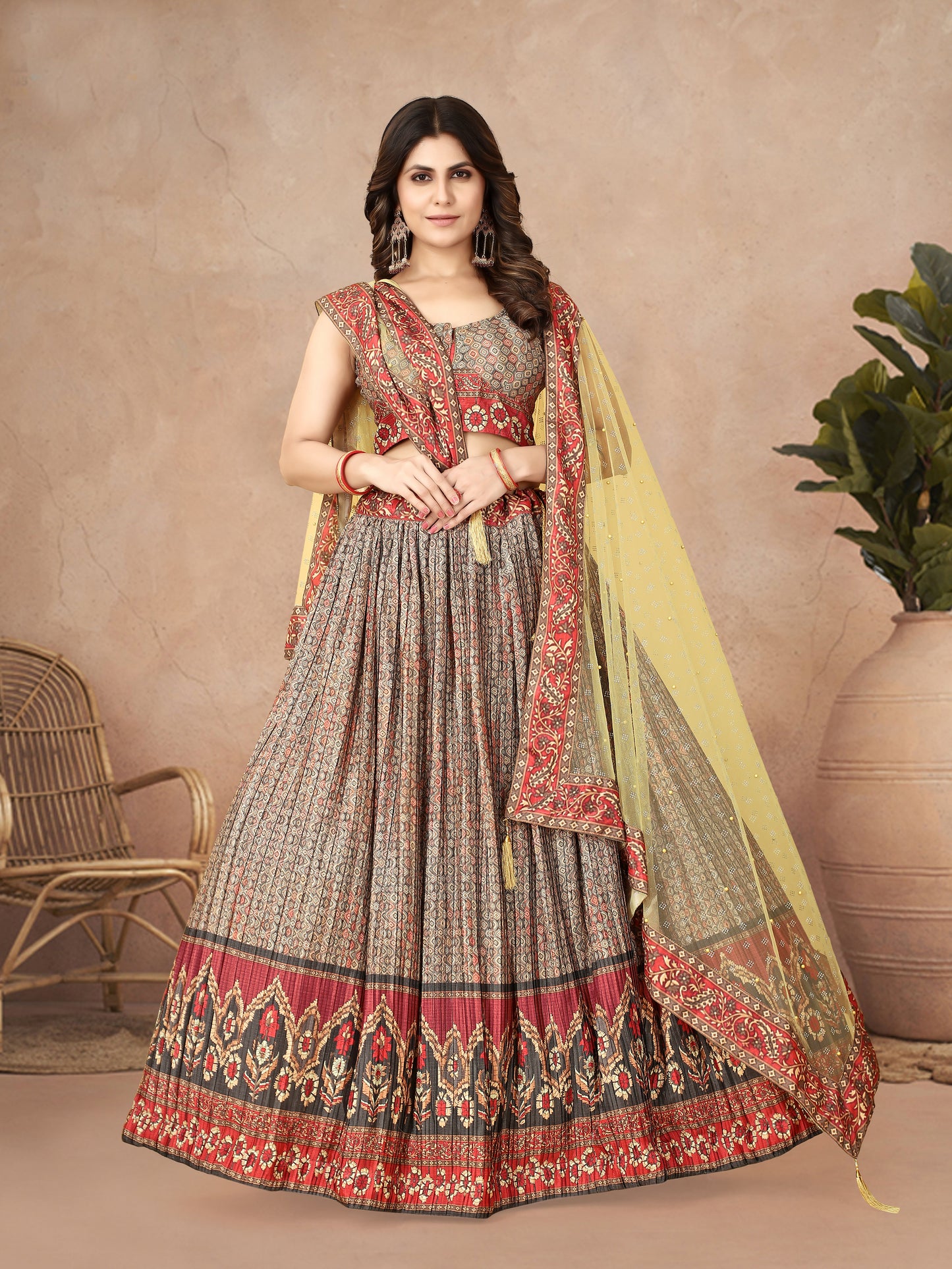 New Semi Stitiched Lehenga Choli