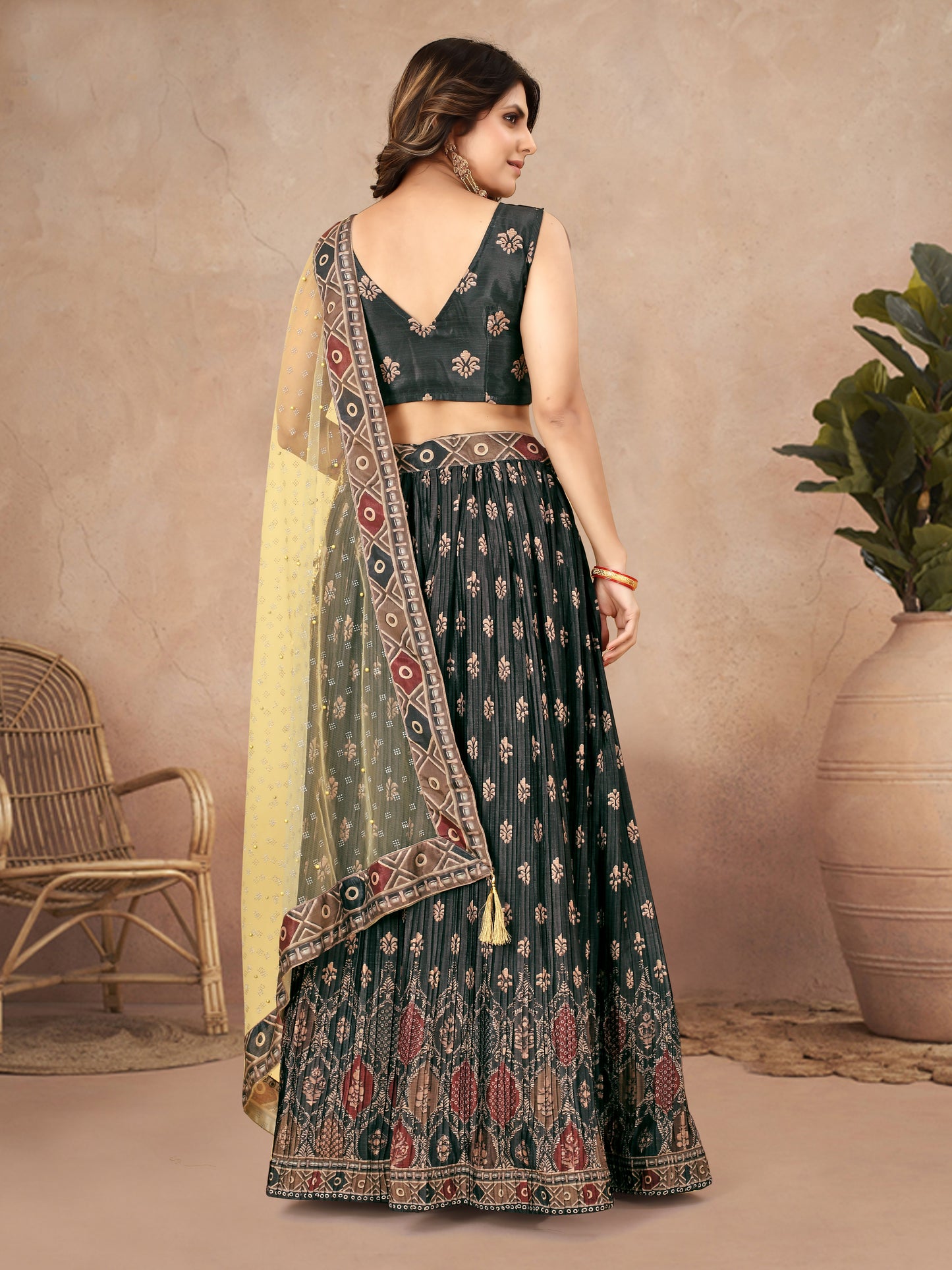 New Semi Stitiched Lehenga Choli