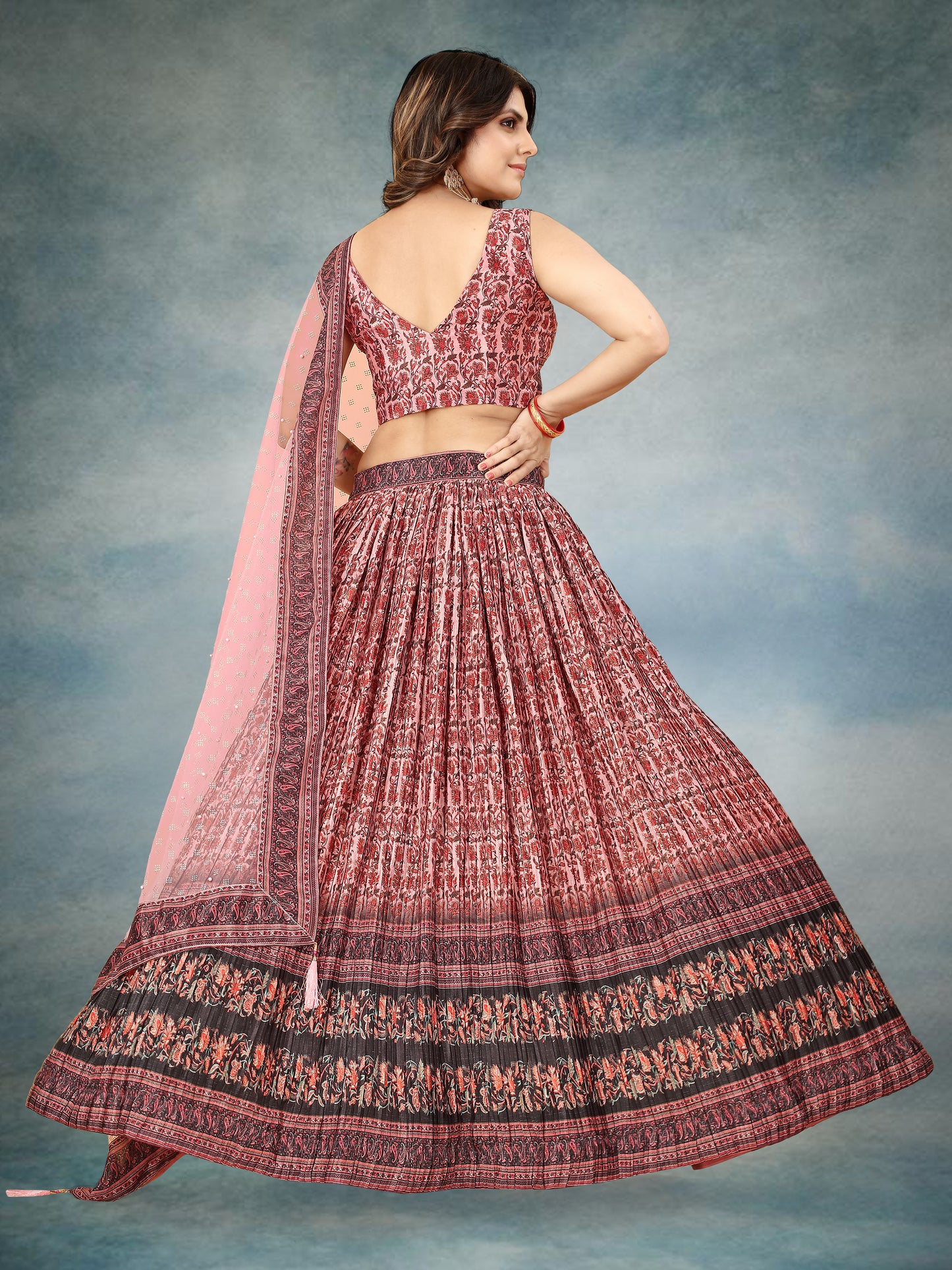 New Semi Stitiched Lehenga Choli