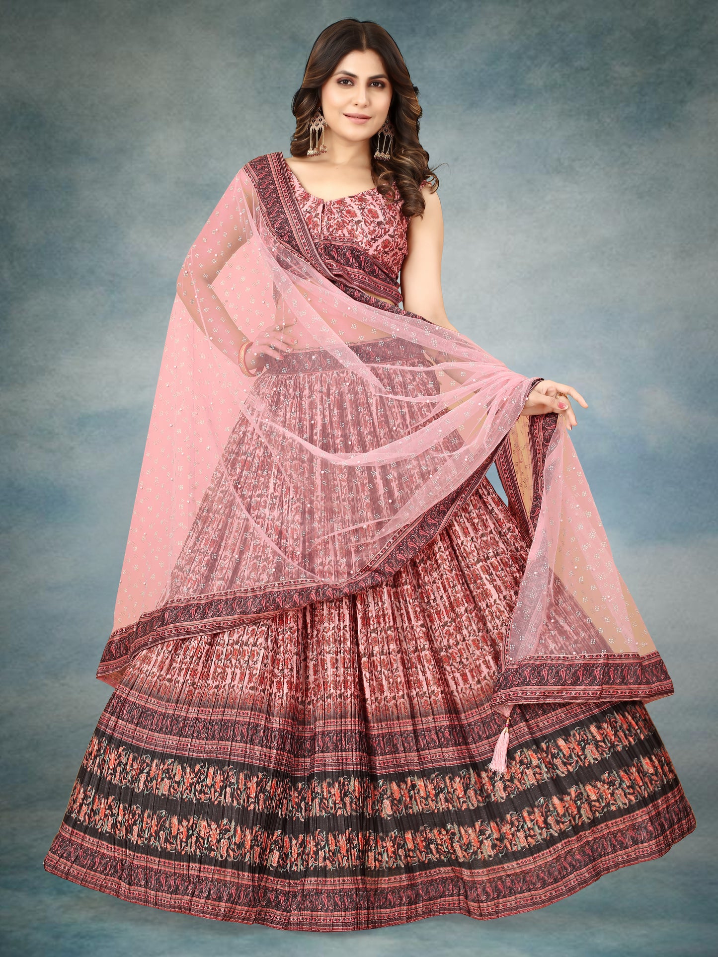 New Semi Stitiched Lehenga Choli