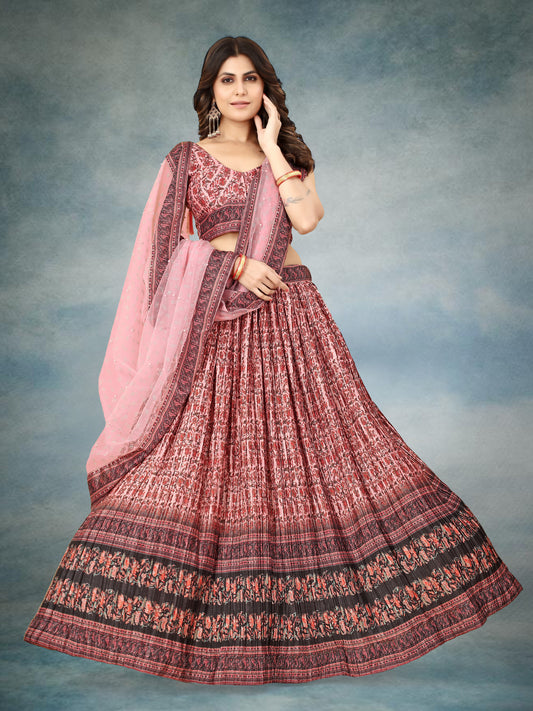 New Semi Stitiched Lehenga Choli