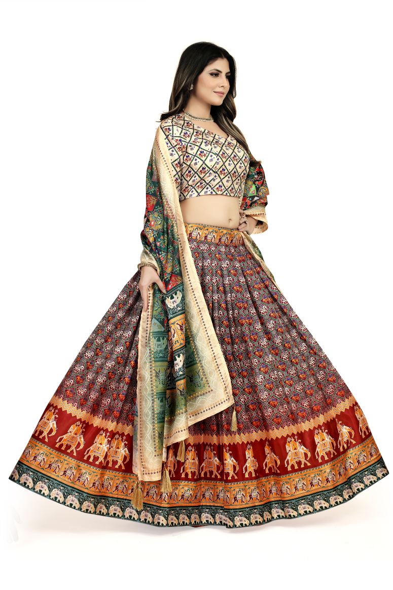 New Semi Stitiched Lehenga Choli