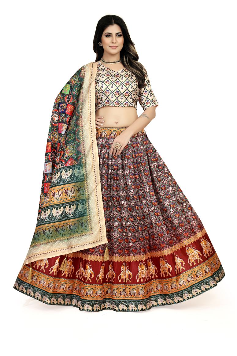 New Semi Stitiched Lehenga Choli