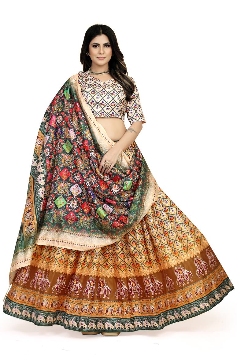 New Semi Stitiched Lehenga Choli