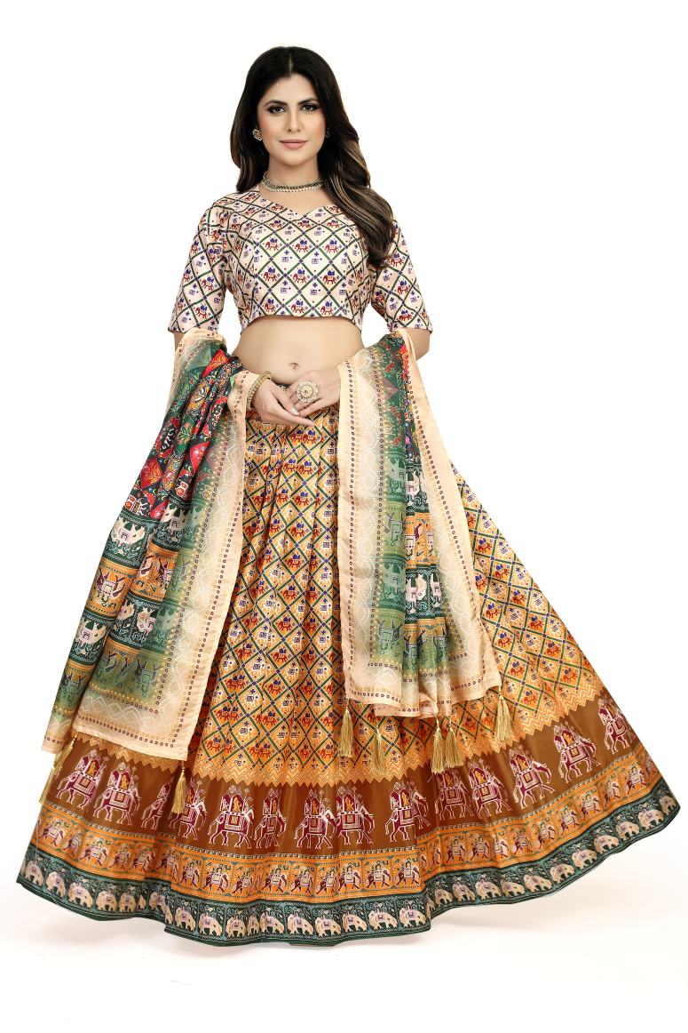 New Semi Stitiched Lehenga Choli