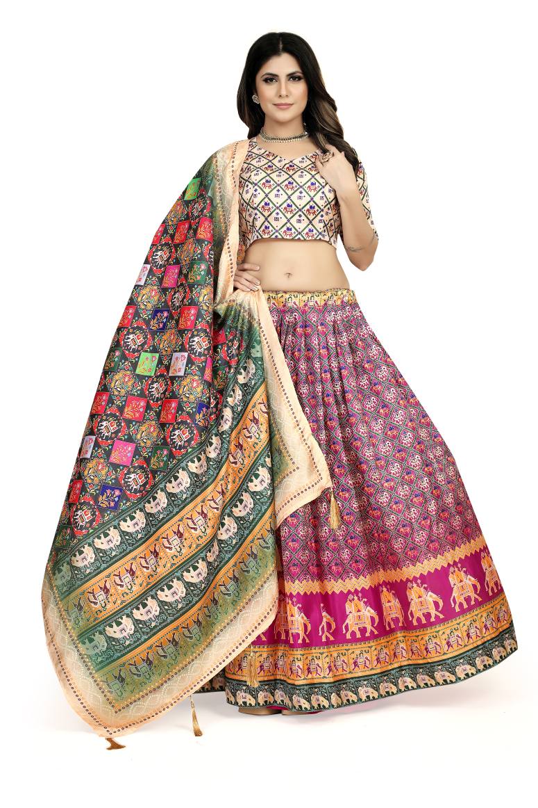 New Semi Stitiched Lehenga Choli