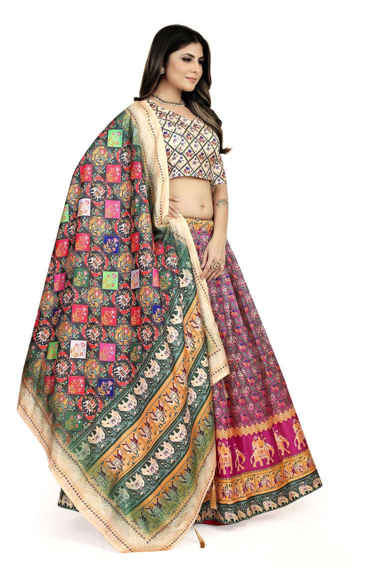 New Semi Stitiched Lehenga Choli