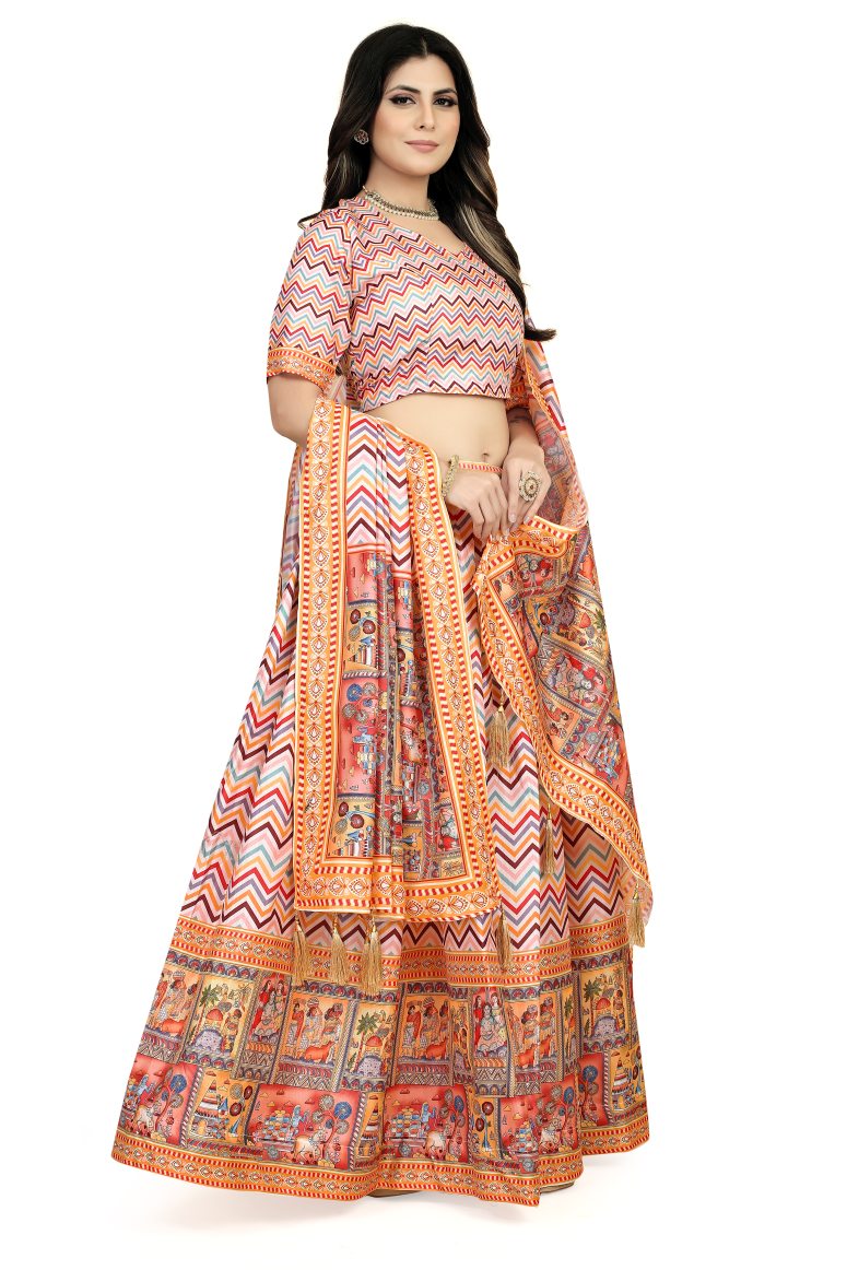 New Semi Stitiched Lehenga Choli