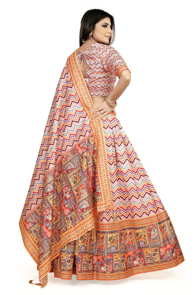 New Semi Stitiched Lehenga Choli