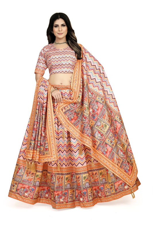 New Semi Stitiched Lehenga Choli