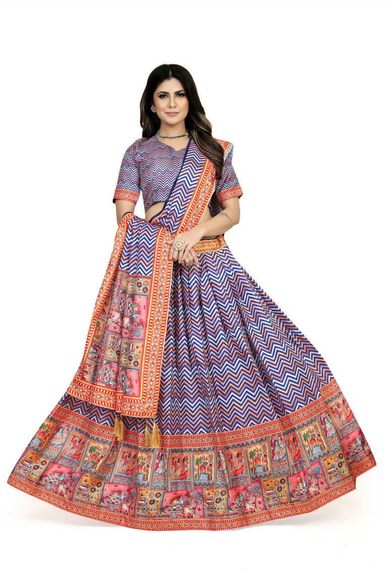 New Semi Stitiched Lehenga Choli