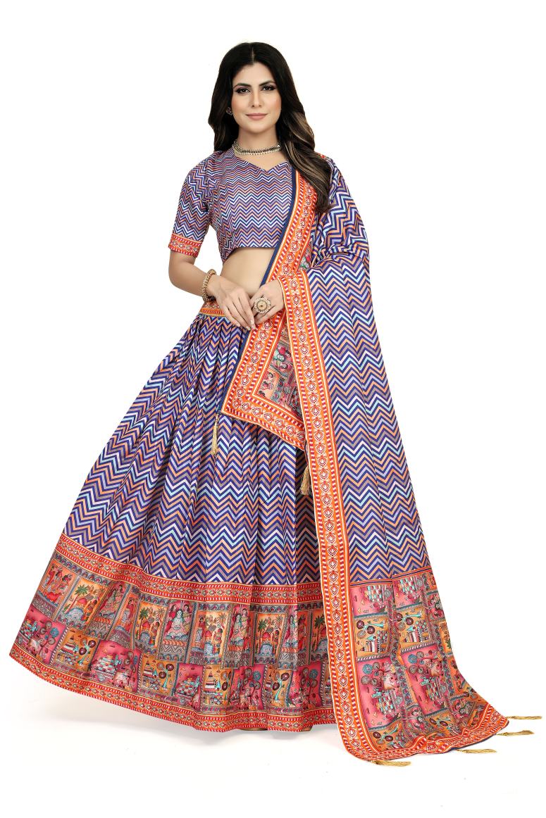 New Semi Stitiched Lehenga Choli