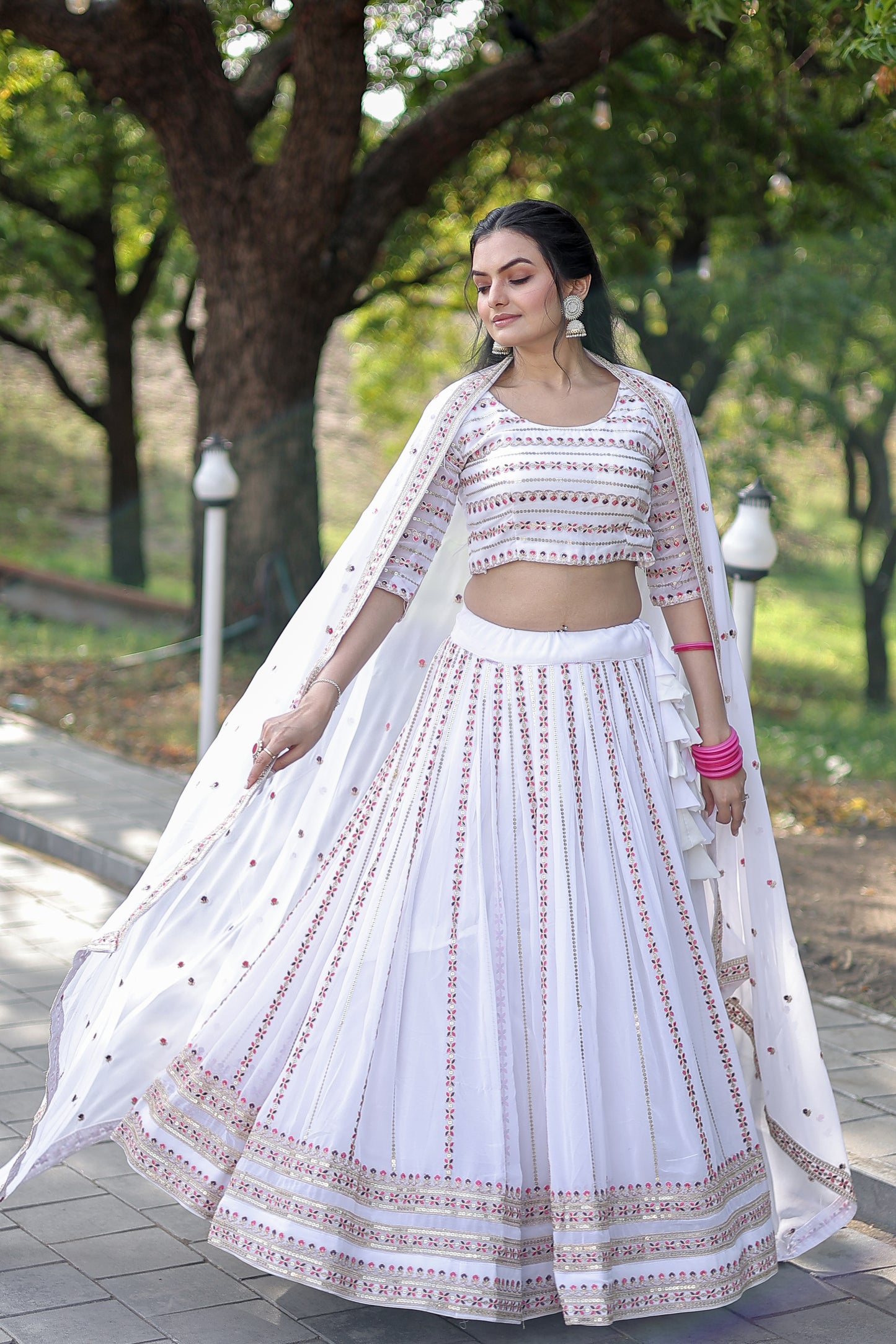 New Semi Stitiched Lehenga Choli