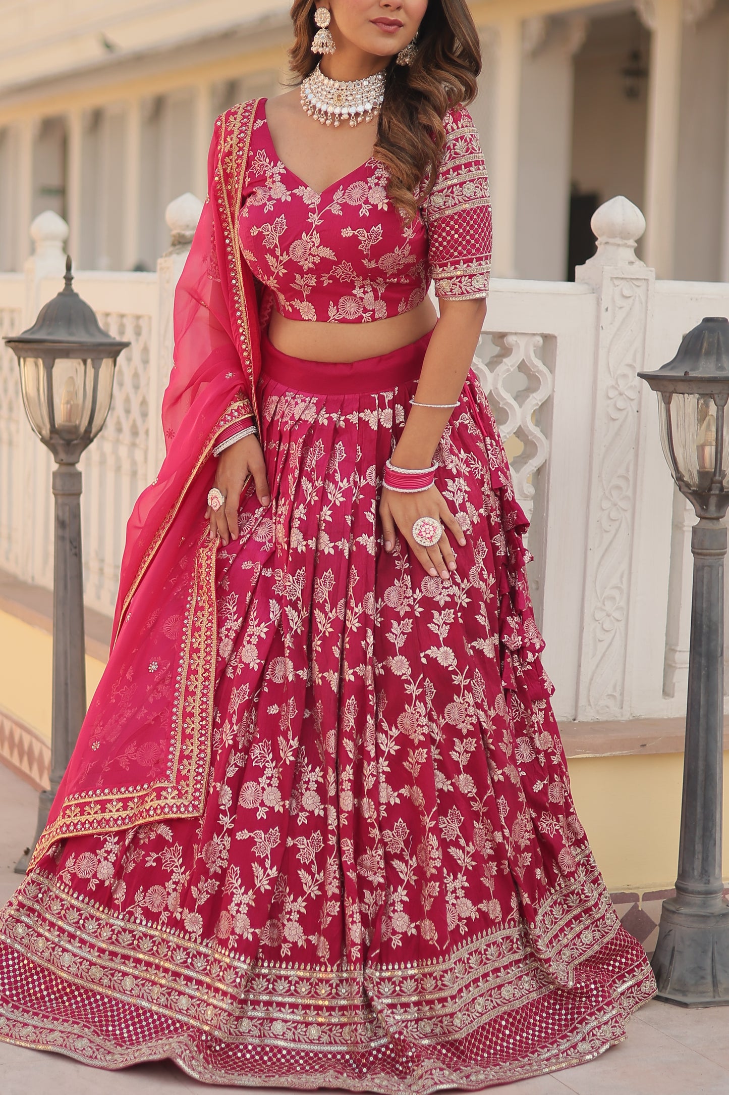 New Semi Stitiched Lehenga Choli