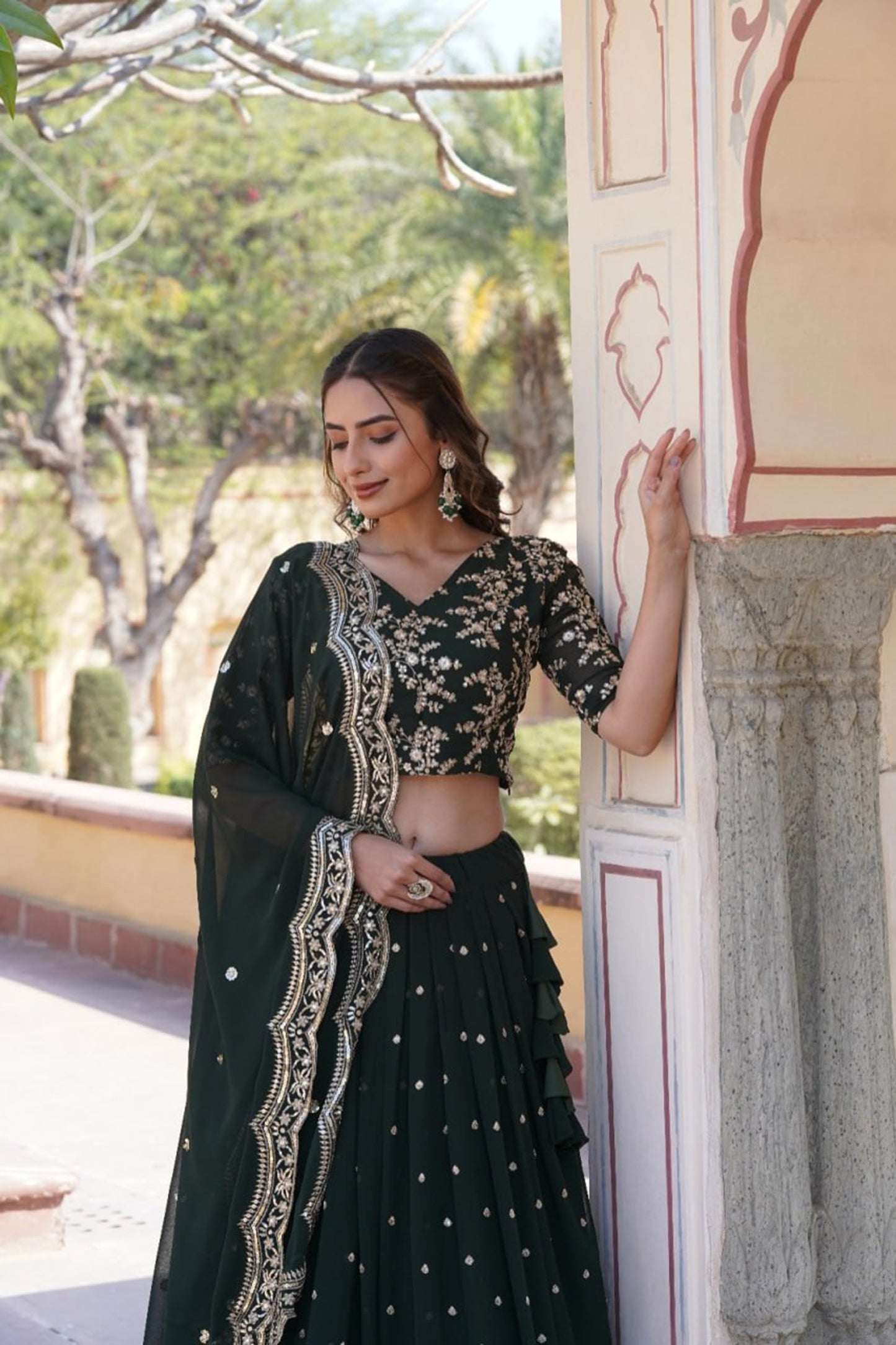 New Semi Stitiched Lehenga Choli