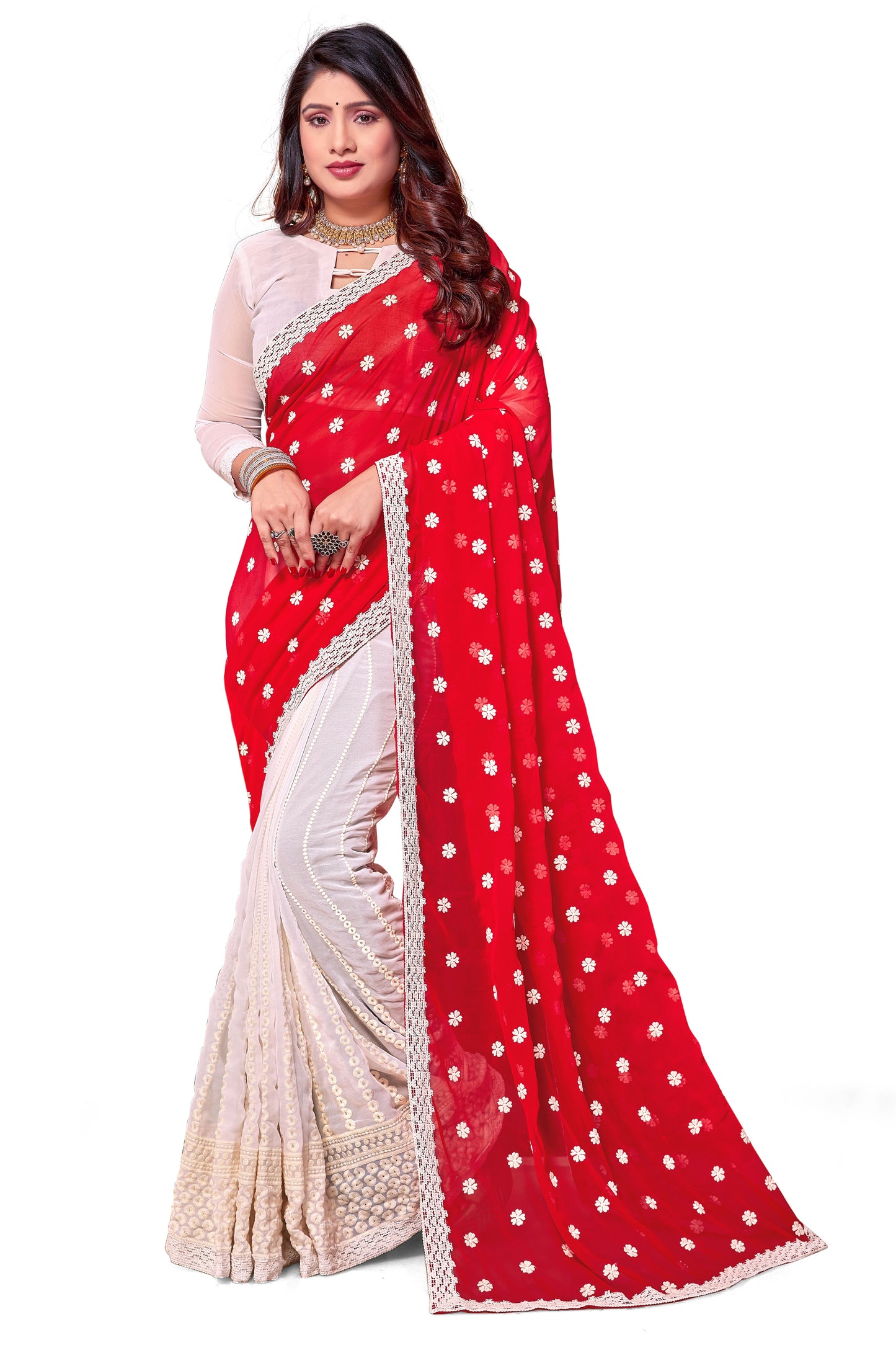 Georgette Silk Saree