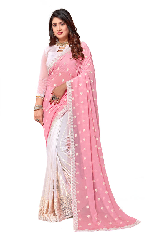 Georgette Silk Saree