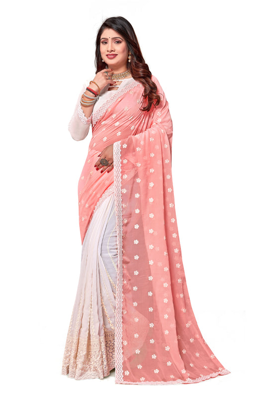 Georgette Silk Saree