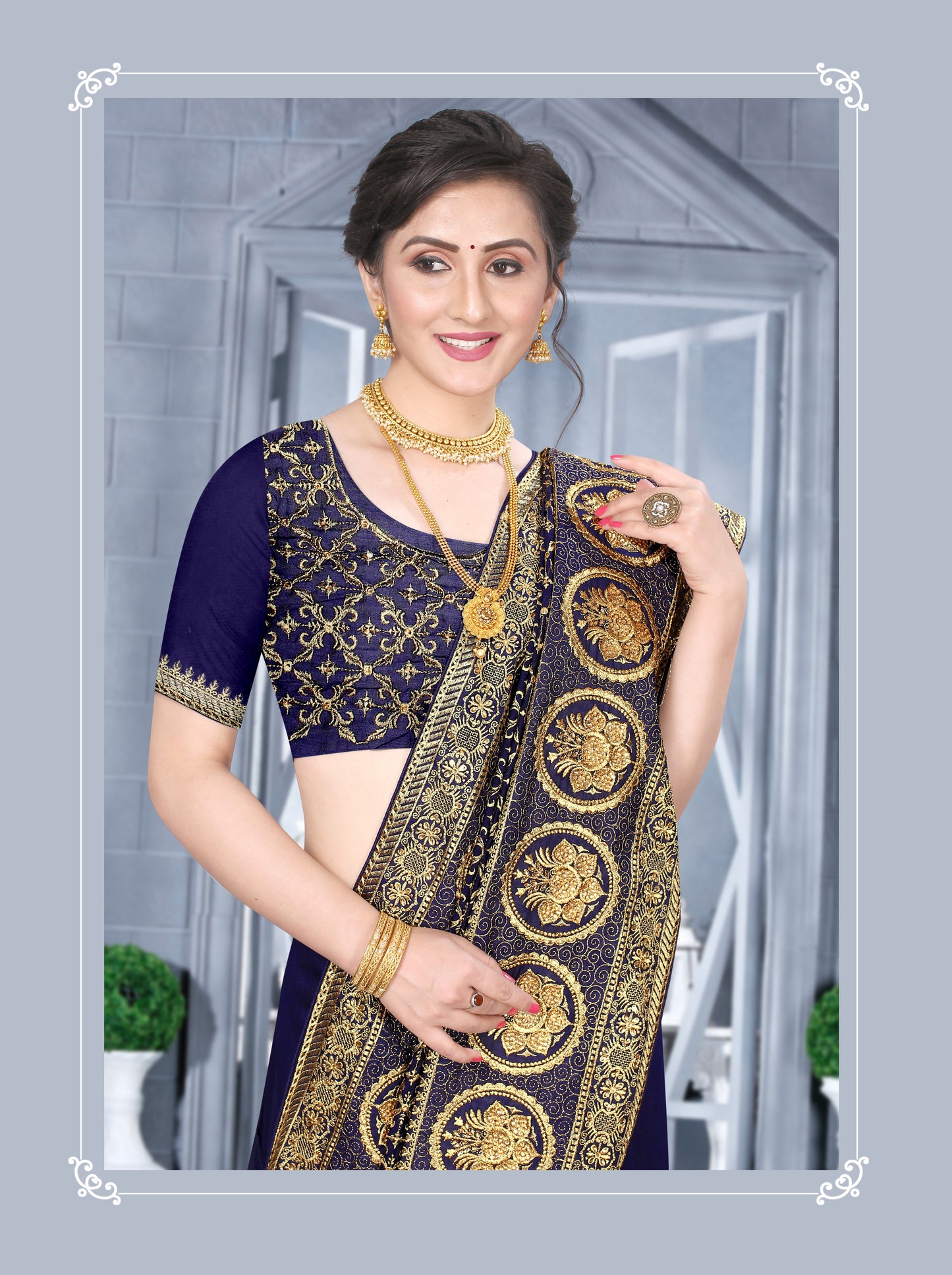 Catalog Designer Embroidery Work Saree