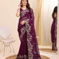 Catalog Designer Embroidery Work Saree