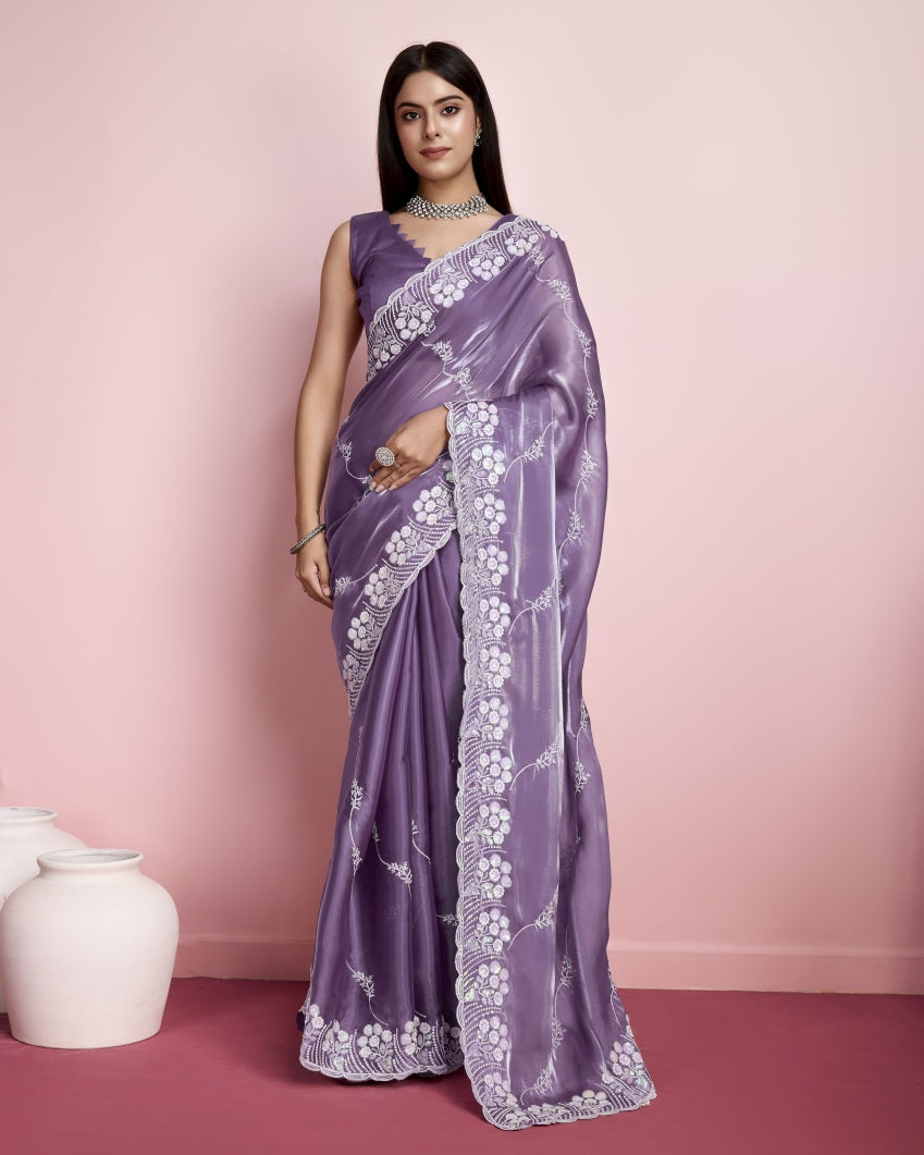 Catalog Designer Embroidery Work Saree