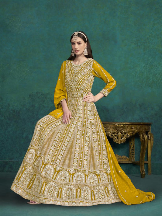 New Semi Stitiched Georgette Lehenga Choli