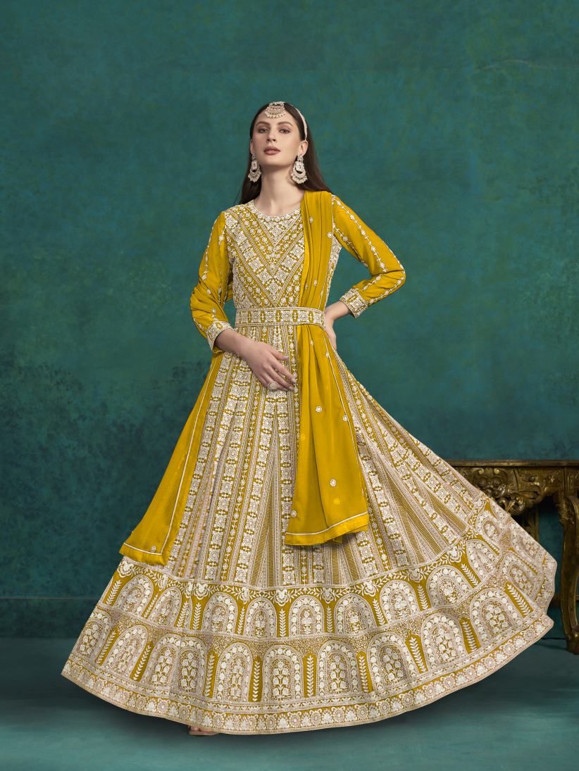 New Semi Stitiched Georgette Lehenga Choli