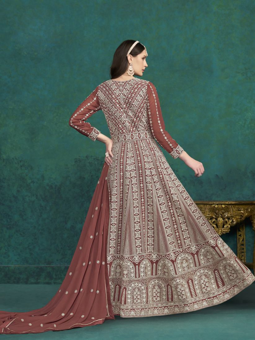 New Semi Stitiched Georgette Lehenga Choli