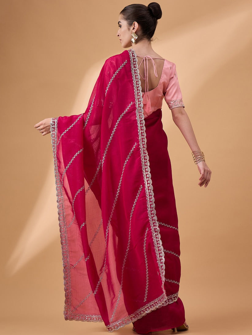 Georgette Silk Saree