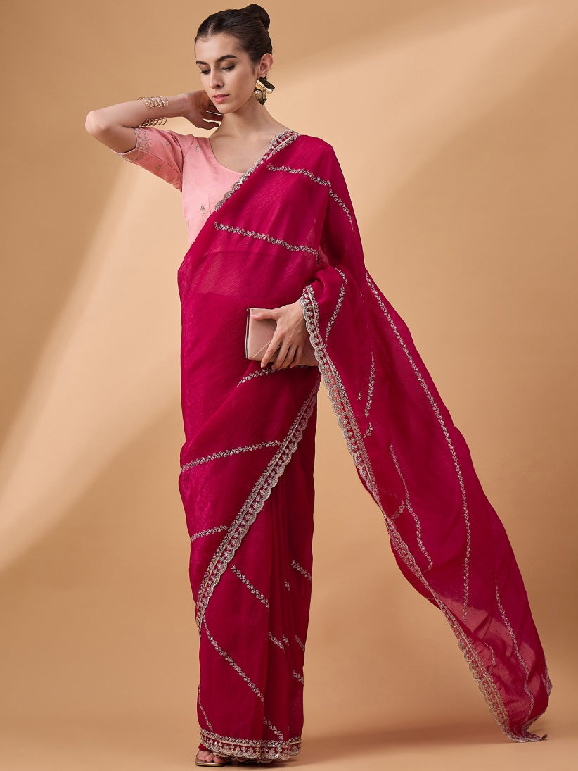 Georgette Silk Saree