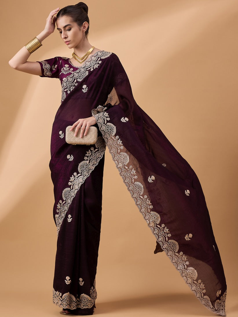 Georgette Silk Saree