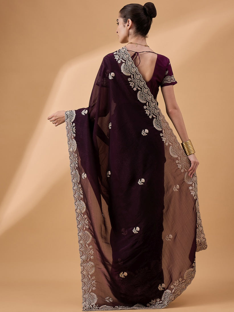 Georgette Silk Saree