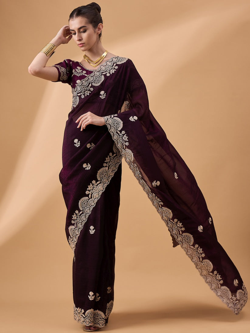 Georgette Silk Saree