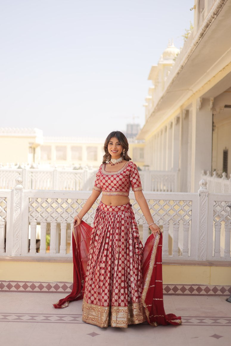 New Semi Stitiched Lehenga Choli