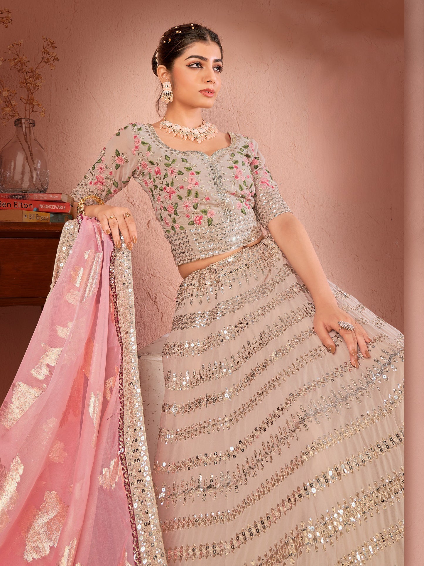 New Semi Stitiched Lehenga Choli