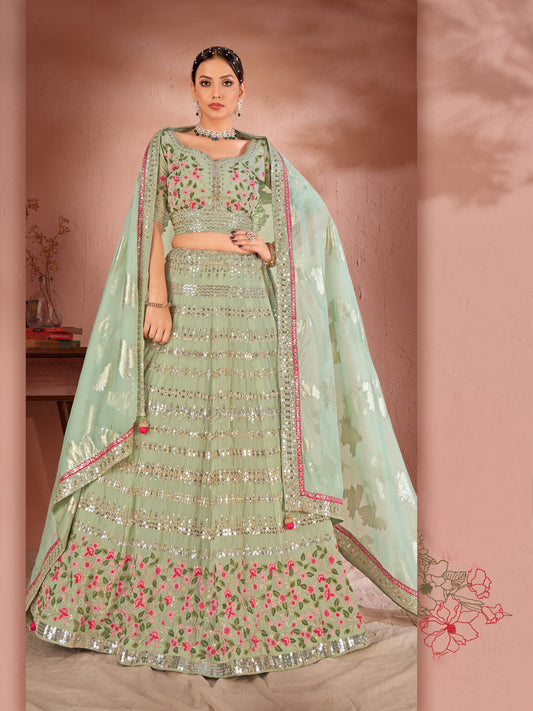 New Semi Stitiched Lehenga Choli