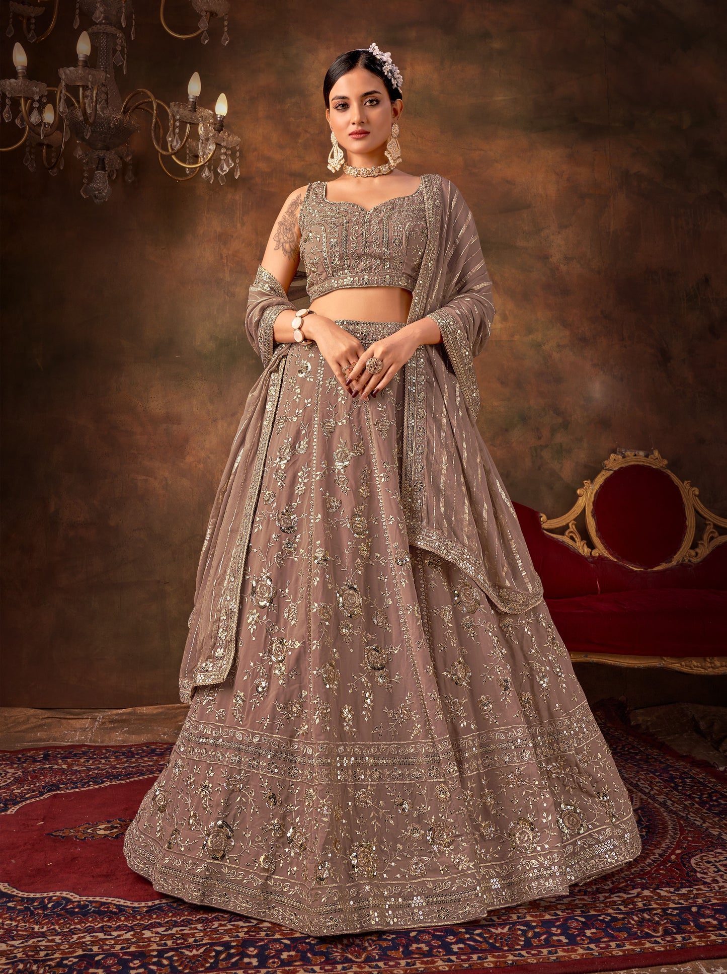 New Semi Stitiched Lehenga Choli