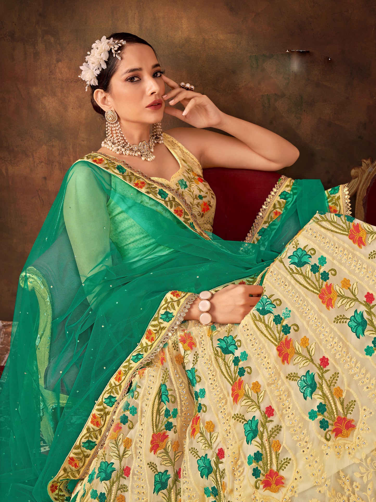 New Semi Stitiched Lehenga Choli