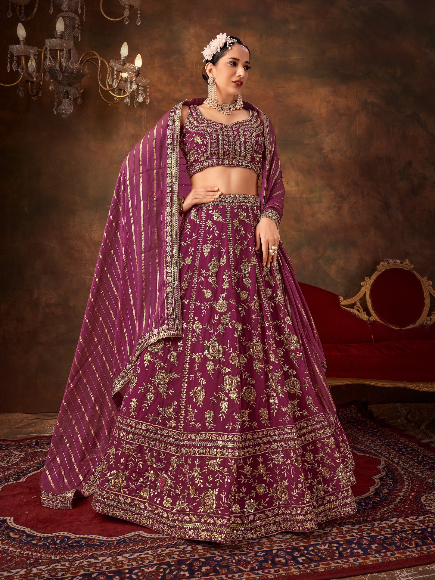 New Semi Stitiched Lehenga Choli