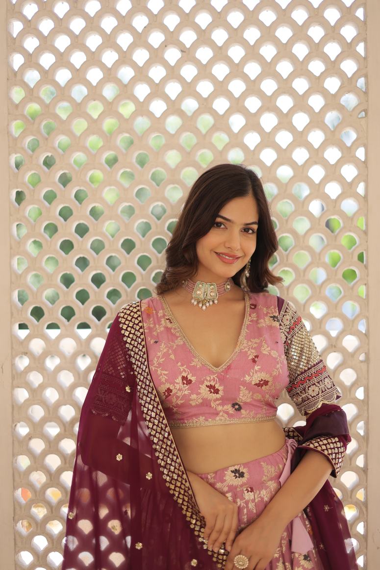 New Semi Stitiched Lehenga Choli