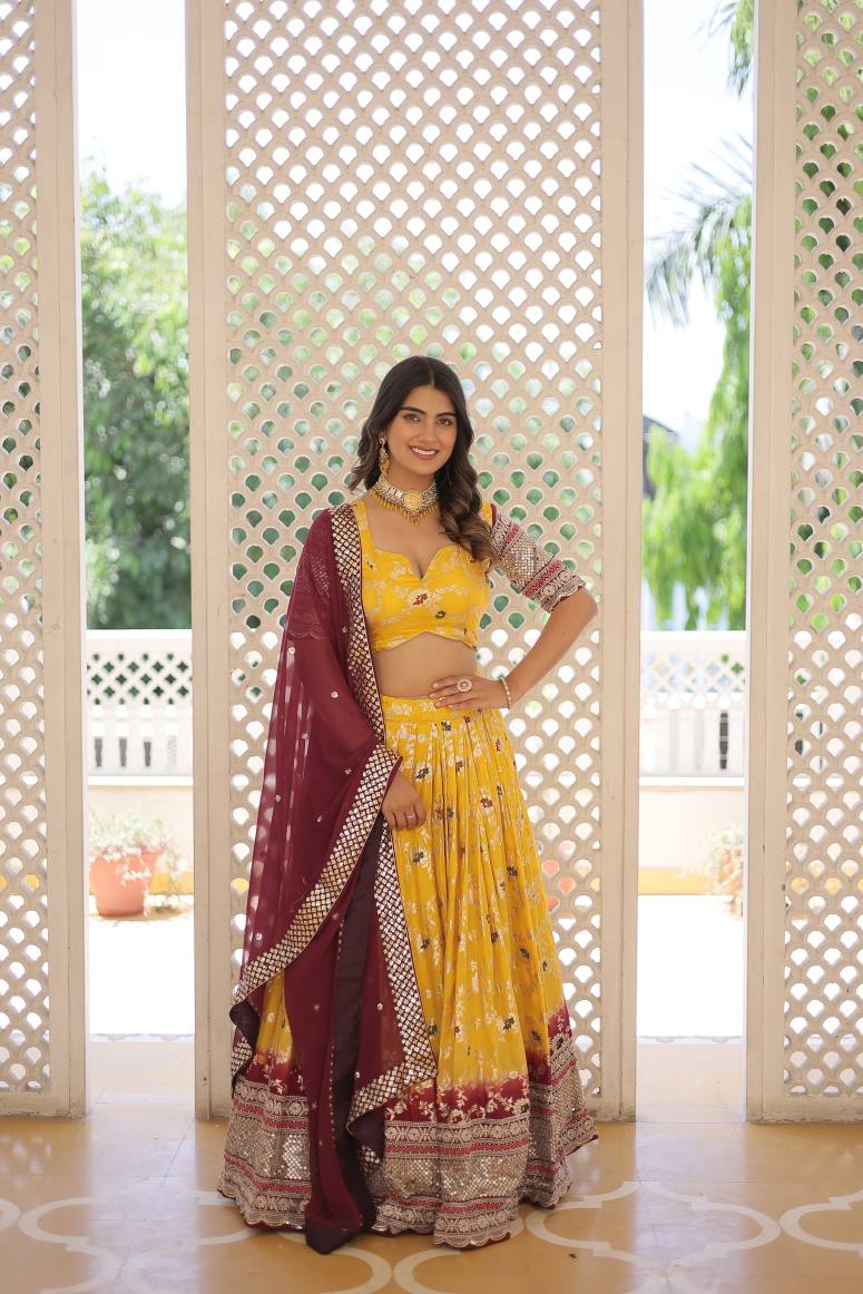 New Semi Stitiched Lehenga Choli