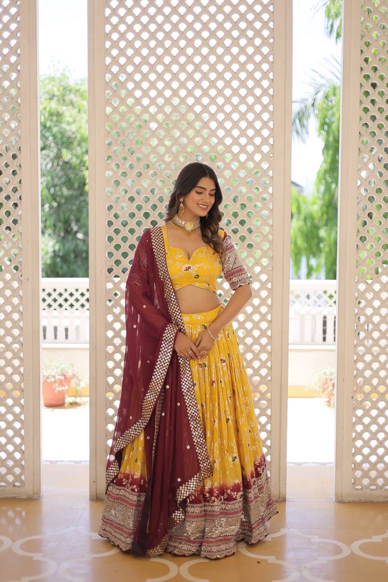 New Semi Stitiched Lehenga Choli